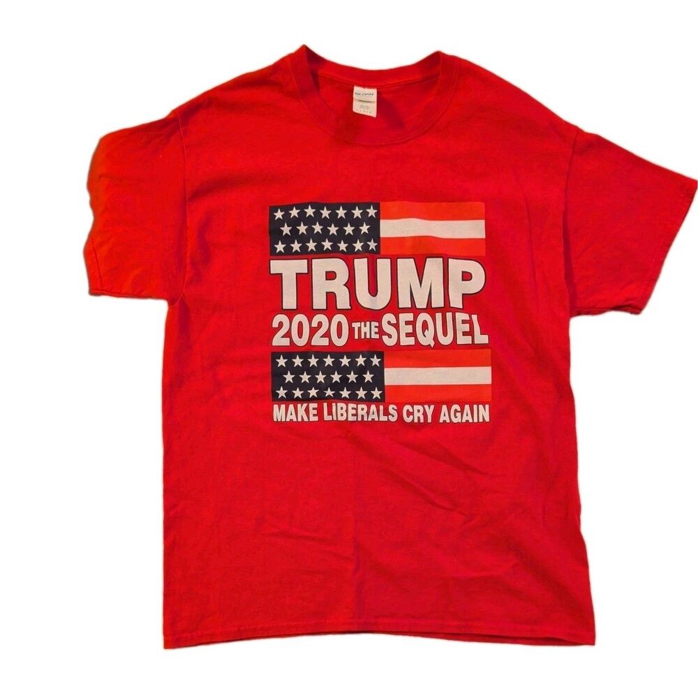 DONALD TRUMP 2020 T-SHIRT THE SEQUEL MAKE LIBERALS CRY AGAIN L